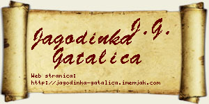Jagodinka Gatalica vizit kartica